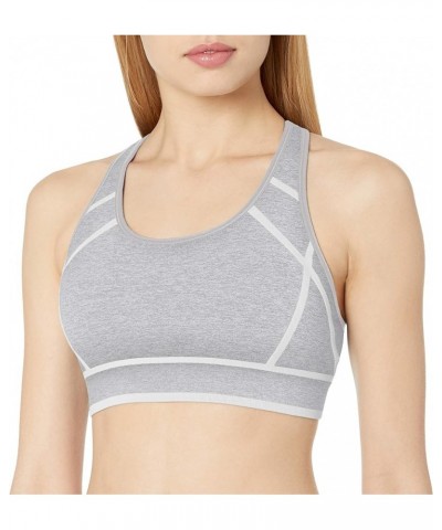 Women's Fashion Seamless Racerback Bra Heather Gray/White $10.75 Lingerie