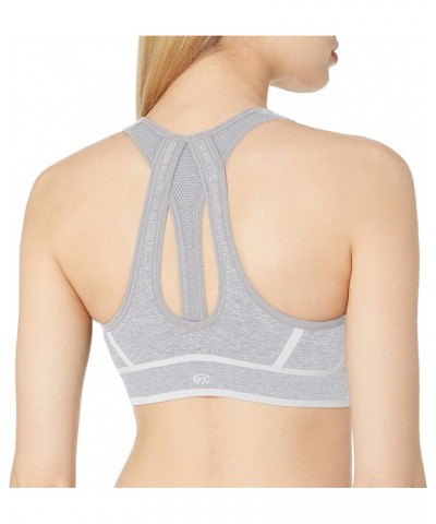 Women's Fashion Seamless Racerback Bra Heather Gray/White $10.75 Lingerie