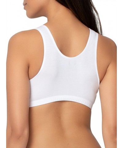 Women's Built Up Tank Style Sports Bra White/Sand/Charcoal Heather $8.80 Lingerie