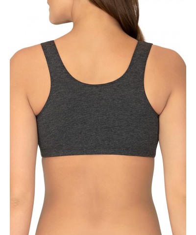 Women's Built Up Tank Style Sports Bra White/Sand/Charcoal Heather $8.80 Lingerie