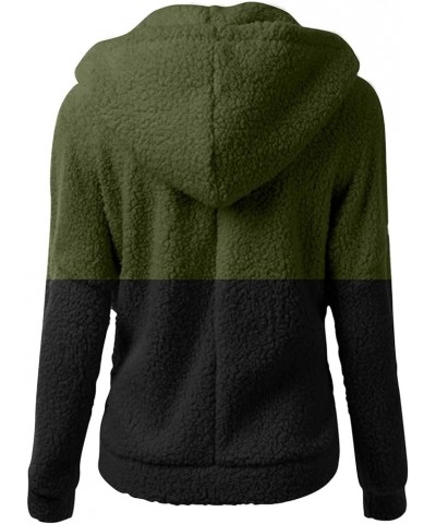 Women's Fuzzy Fleece Sherpa Hoodies Plush Sweatshirt Faux Fur Zip Up Coats Shaggy Warm Winter Outerwear 01 Army Green $9.89 J...