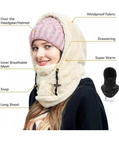 Allera Sherpa Hood High Polar Velvet Ski Mask, Sherpa Hood Ski Mask, Wind-Resistant Winter Face Mask 2pcs-b Arctic Velvet $10...