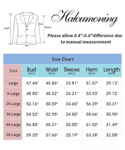 Womens Plus Size Casual Blazer Jackets Long Sleeve Open Front Buttons Work Office Lapel Blazers with Pockets 00-white $25.42 ...