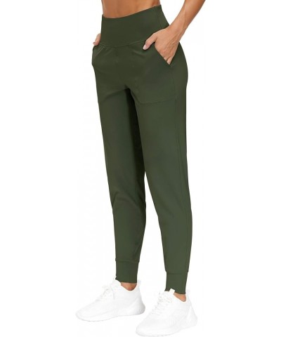 Women's Joggers Pants Lightweight Athletic Leggings Tapered Lounge Pants for Workout, Yoga, Running Dark Olive $15.52 Activewear