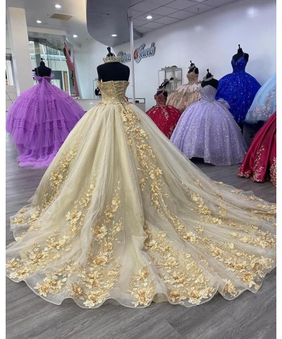 Strapless Quinceanera Dresses Ball Gown Puffy Sweet 16 Dresses for Teens Sweetheart Pegeant Gowns for Women CXL087 Dark Sage ...