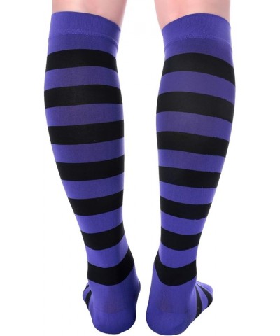 Open Toe Compression Socks for Women and Men 15-20mmHg, Shin Splints, Varicose Veins and Calf Injury Recovery Purple-Black $1...