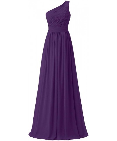 Women's Chiffon Long Bridesmaid Gowns Grape $38.87 Dresses