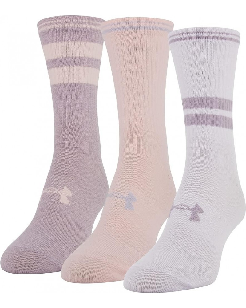 Women's Essential Mid-Crew Socks, 3-Pairs Cool Pink Assorted $11.50 Socks