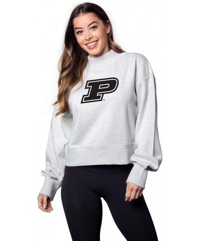 Women's Haily Sweatshirt Purdue Boilermakers Ash Grey $20.32 Activewear