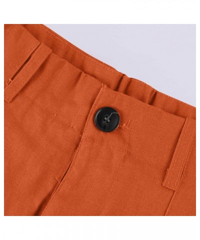 Cargo Pants Women High Waist Women's Pants Sweatpants Pants for Casual Pants for Trendy Dress Pants Sizes S to 2XL 01-orange ...