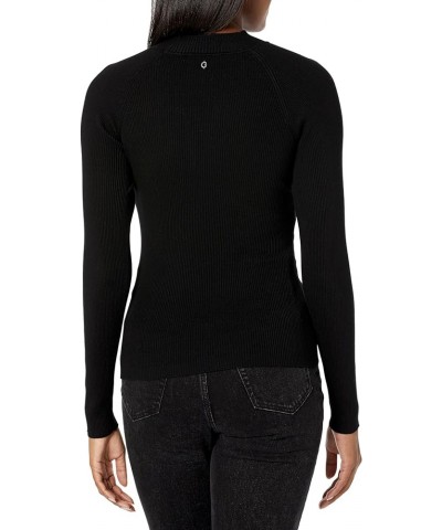 Women's Long Sleeve Twisted Cut Out Rubie Sweater Jet Black $14.61 Sweaters