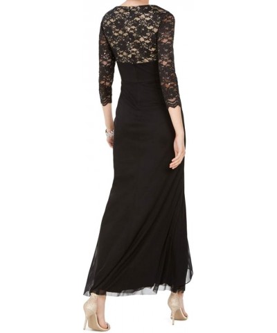 Womens Sequined Lace Evening Dress Black $15.66 Dresses