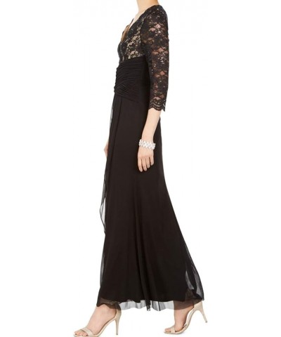 Womens Sequined Lace Evening Dress Black $15.66 Dresses