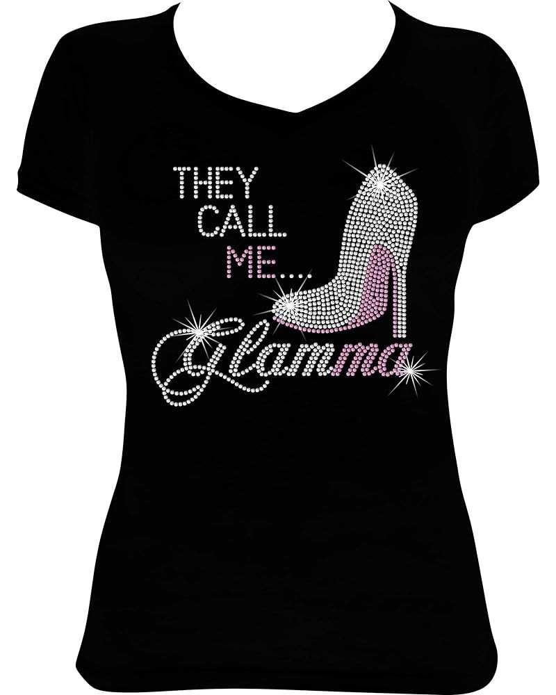 They Call Me Glamma Bling Rhinestone Shirt (XXXX-Large, Red) 4X-Large Pink $23.39 T-Shirts