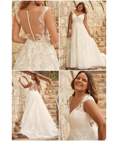 Beach Wedding Dresses for Bride 2023 Lace Boho Bridal Wedding Gowns for Bridal AG002 F-white $38.85 Dresses