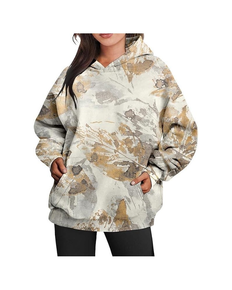 Hunting Camo Hoodie for Women Fleece Fall Spring Sweatshirt Long Sleeve Pullover Hooded Hoodies with Pocket, S-3XL Khaki Hunt...