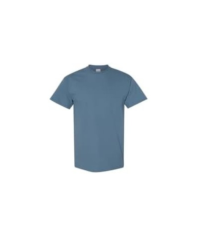 Mens Heavy Cotton 100% Cotton T-Shirt, Azalea Indigoblue $6.47 T-Shirts