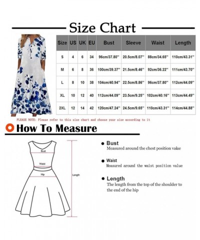 Women's Dresses 2023 Solid Color Printed Small V-Neck Loose Short Sleeve Dress Casual Cocktail Dresses Summer Black $6.08 Dre...