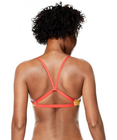 Women's Swimsuit Top Bikini Endurance Strappy Back Demi Pride Sliced Squares $19.43 Swimsuits