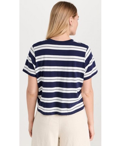 Women's Stripe Bella Tee Vintage Jersey Savvy Stripe Dark Nightfall $9.32 T-Shirts