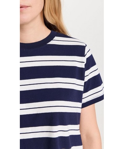 Women's Stripe Bella Tee Vintage Jersey Savvy Stripe Dark Nightfall $9.32 T-Shirts