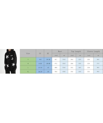 ​Women Y2k Zip Up Hoodies Star Graphic Long Sleeve Jackets Hip Hop Harajuku Oversized Hooded Sweatshirt F-grey $16.23 Hoodies...