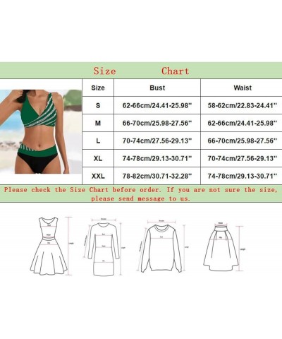 High Waisted Bikini Sets for Women 2 Piece Tankini Tops Swimwear Tankini Tops Push Up with Bikini Bottoms B-orange $10.89 Swi...