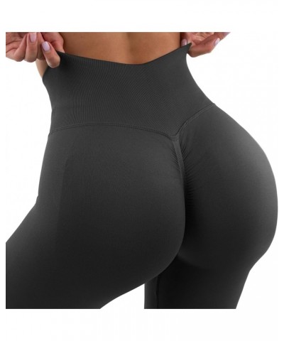 Scrunch Butt Lifting Leggings for Women High Waisted Boom Booty Workout Seamless Yoga Pants Peach Lift Tights Booty - Black $...