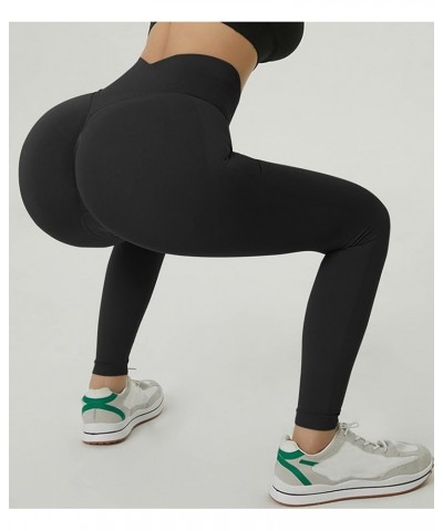 Scrunch Butt Lifting Leggings for Women High Waisted Boom Booty Workout Seamless Yoga Pants Peach Lift Tights Booty - Black $...