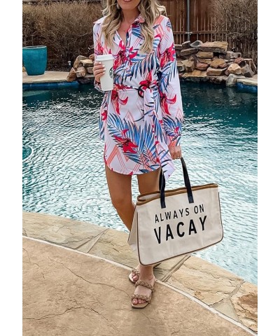 Women's Cover Up Shirt Swimsuit Beach Bikini Beachwear Bathing Suit Dress Floral White $9.68 Swimsuits