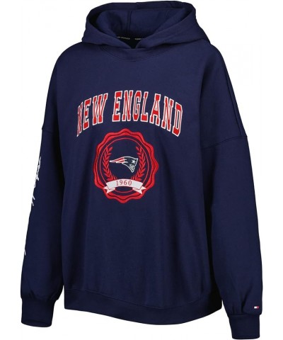 Women's NFL Becca Drop Shoulder Pullover Hoodie New England Patriots, Navy Small $52.24 Hoodies & Sweatshirts