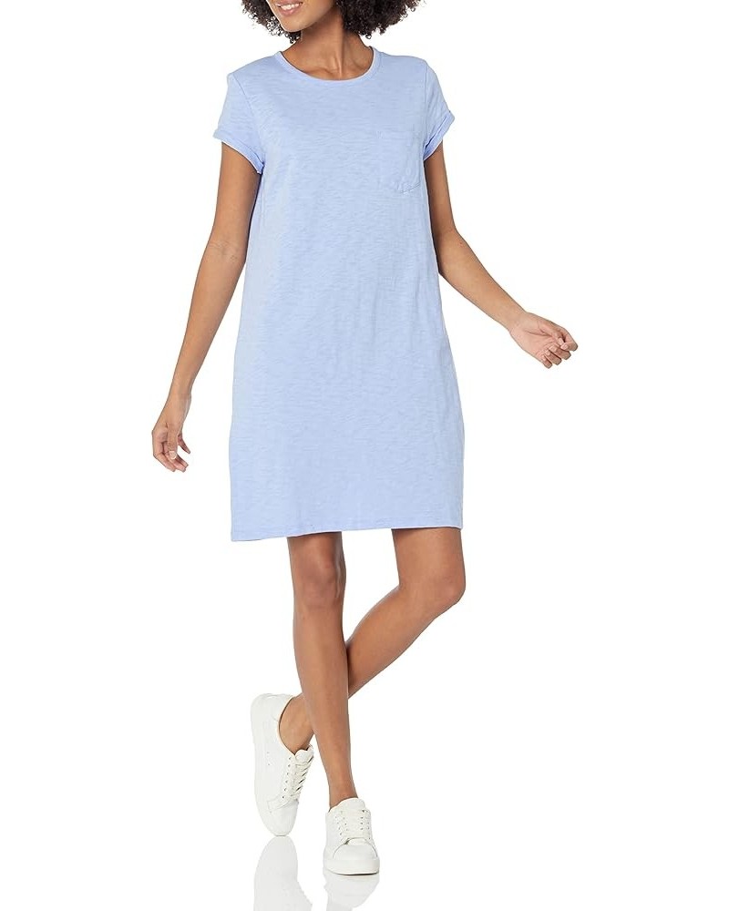 Women's Pocket T-Shirt Casual Dress Resolution Blue $12.90 Dresses