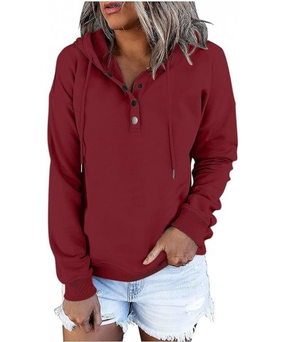 It's Fall Y'all Pumpkin Sweatshirts Women Christmas Button Up Hoodie Pullover Tops Casual Blouse with Kangaroo Pocket Akk02re...