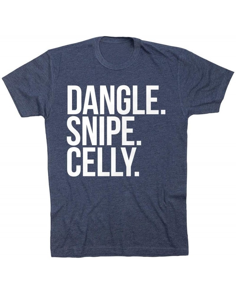 Hockey Short Sleeve T-Shirt | Dangle Snipe Celly Words | Multiple Colors | Adult Sizes Youth Navy $15.18 T-Shirts