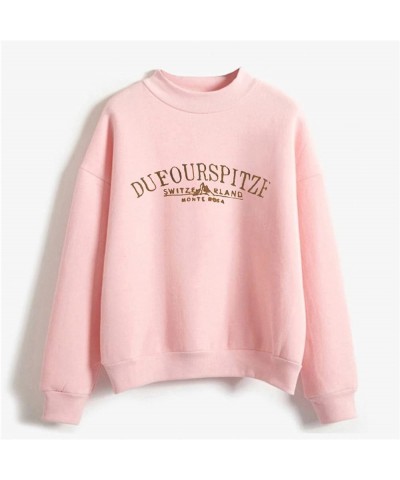 Ladies Sweatshirts Without Hoods Women O-Neck Solid Sweatshirt Soft Lightweight Long Sleeve Shirts A1-pink $4.58 Hoodies & Sw...