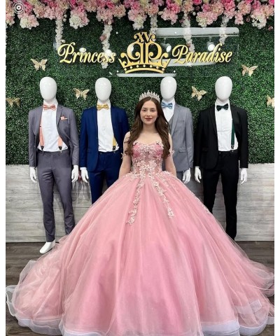 Off The Shoulder Quinceanera Dresses Ball Gown Puffy Sweet 16 Dresses for Teens Lace 15 Dresses for Quinceanera Dusty Purple ...