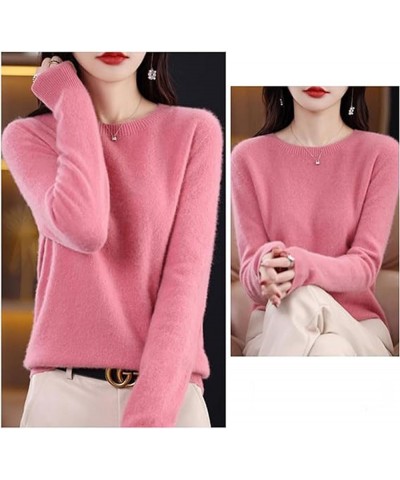 Cashmere Sweater 100% Cashmere Sweaters for Women Women's Soft Cozy Pullover Warm Knit Round Neck Cashmere Sweater Blue $17.6...