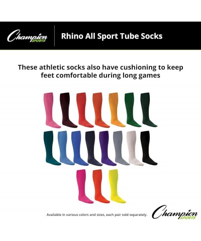 Rhino All Sport Athletic Socks - Multiple Sizes and Colors 10-13 (Large) Gray $7.35 Socks