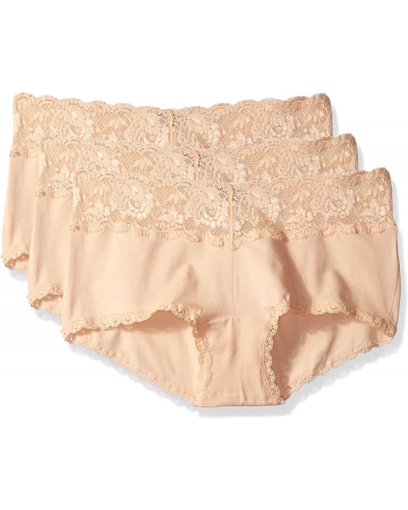 Women's Say Never Cheekie Hotpant Plus Size 3 Pack Set Blush/Blush/Blush $27.41 Lingerie