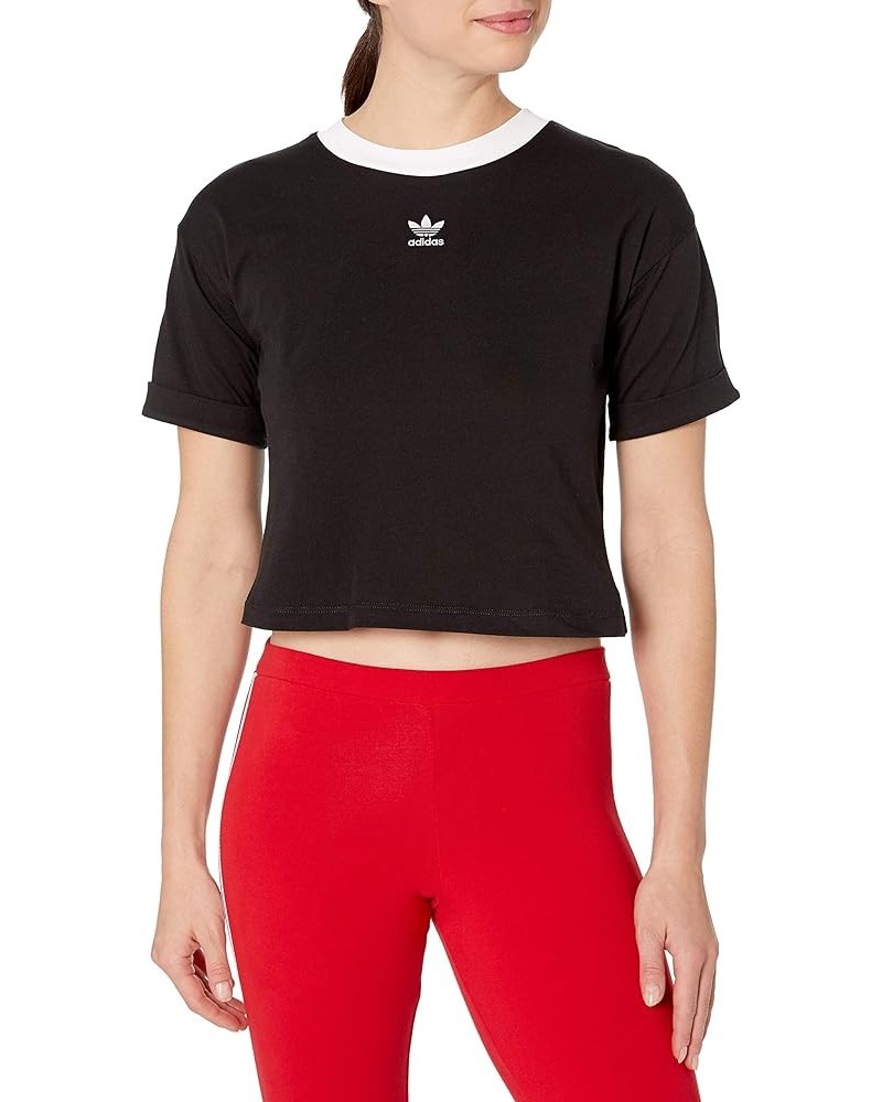 Adicolor Crop Top Black/White $12.68 Activewear