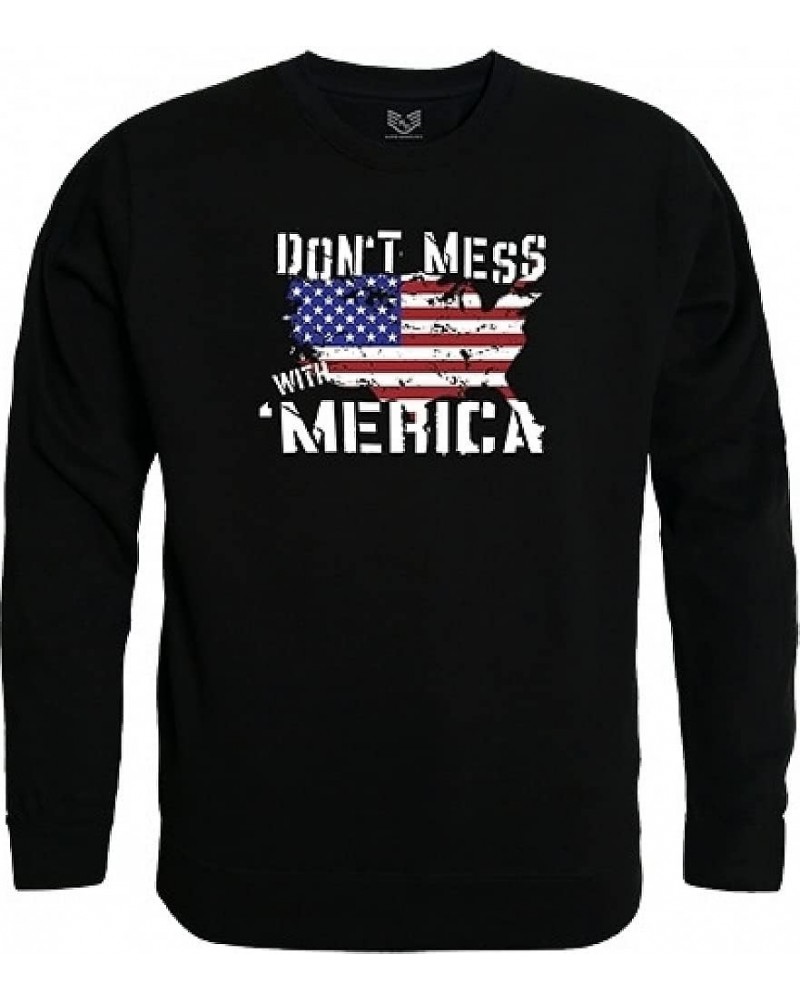 Graphic Crewneck Sweatshirt Black Dt Mess with Am $7.04 Activewear