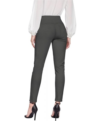 Women‘s Super Comfy Ultra Stretch with Full Elastic Waist Pull On Millennium Twill Pants Charcoal $13.48 Pants