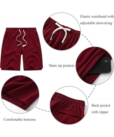 Women's Hiking Cargo Shorts Quick Dry Lightweight Shorts for Women Golf Travel Athletic Shorts Wine Red $11.20 Shorts