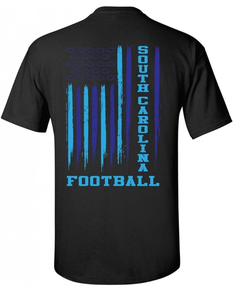 Football Flag Team Color USA Football Teams Flag Short Sleeve T-Shirt South Carolina - Blue $13.00 T-Shirts