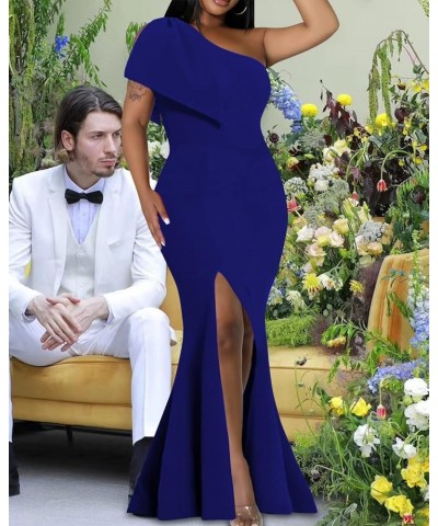 Sexy Formal Dress for Women Ruched Off Shoulder Club Cocktail Bodycon Evening Gown Maxi Long Dresses 05504blue $22.08 Dresses