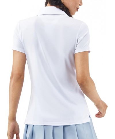 Women's Golf Polo Shirt Short Sleeve Summer Dressy Fit T-Shirt Breathable Quick-Dry Casual Sports Work Tennis Tops A White $1...