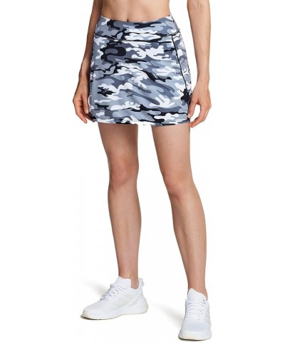 Women's Athletic Skorts Lightweight Active Tennis Skirts, Workout Running Golf Skirt with Pockets Built-in Shorts Print Skort...