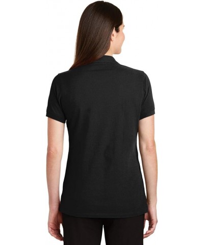 Women's EZCotton Polo Shirt LK8000 Black $16.52 Shirts